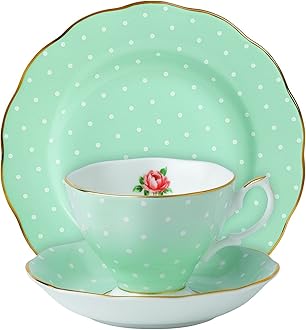 Royal Albert Polka Rose Vintage 3-Piece Place Setting