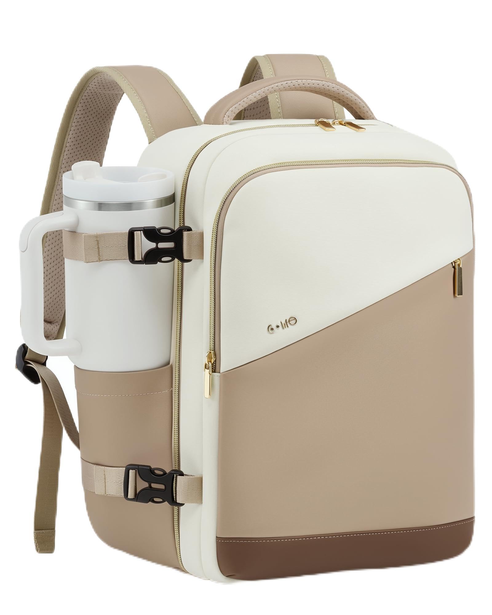 COOLIFE Handgepäck Rucksack Ryanair 40x30x20, 24L Reiserucksack für Damen Herren mit Laptopfach, Flugzeug Handgepäck für Wizz Air, Eurowings, Wasserabweisend, Kurztrip Wochenendausflug