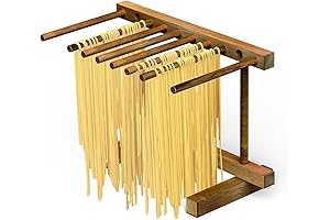 Collapsible Pasta Dryer: Home Cooking Ease, Natural Acacia Wood Charm