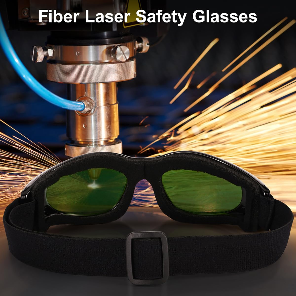 Gafas de seguridad láser para protección ocular de 200 nm-450 nm/800 nm-2000 nm/1064 nm de longitud de onda, grabador láser, gafas protectoras de corte láser