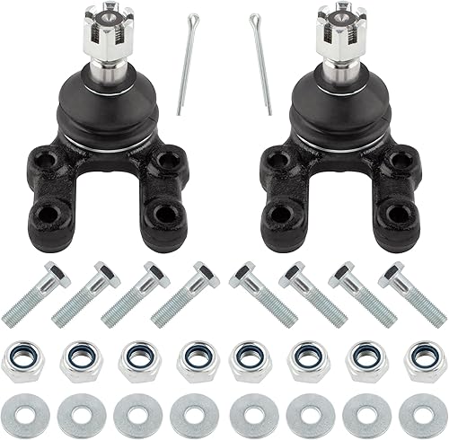 Miniatura 2 de WEDOAUTO Juego de 8 varillas de acoplamiento exteriores interiores delanteras + kit de rótulas inferiores superiores para Nissan D21 1994 4WD, para