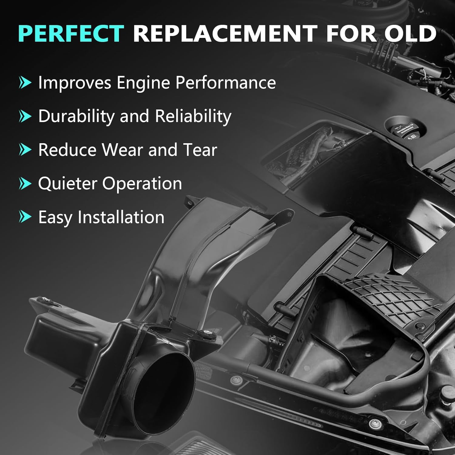 Air Cleaner Intake Baffle fits Equinox Terrain 2018 2019 2020 2021 2022 2023 Replaces 23495082, 84234229, 84369893