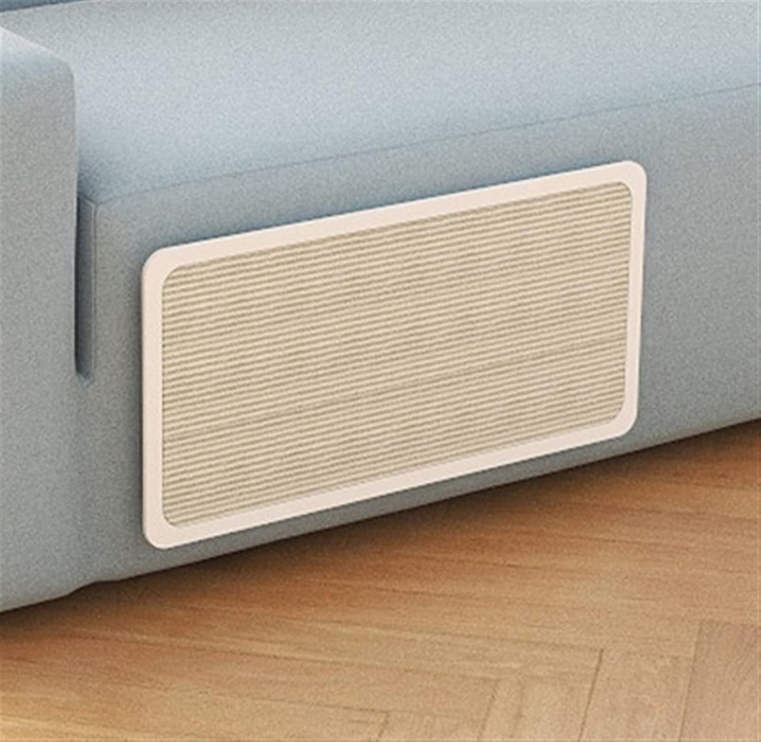 GIBZ Sisal Scratching Pad for Cats Sofa Protector Natural Indoor Scratching Mat for Bed Foot Corner Indoor, White, 31.5"×19.6"