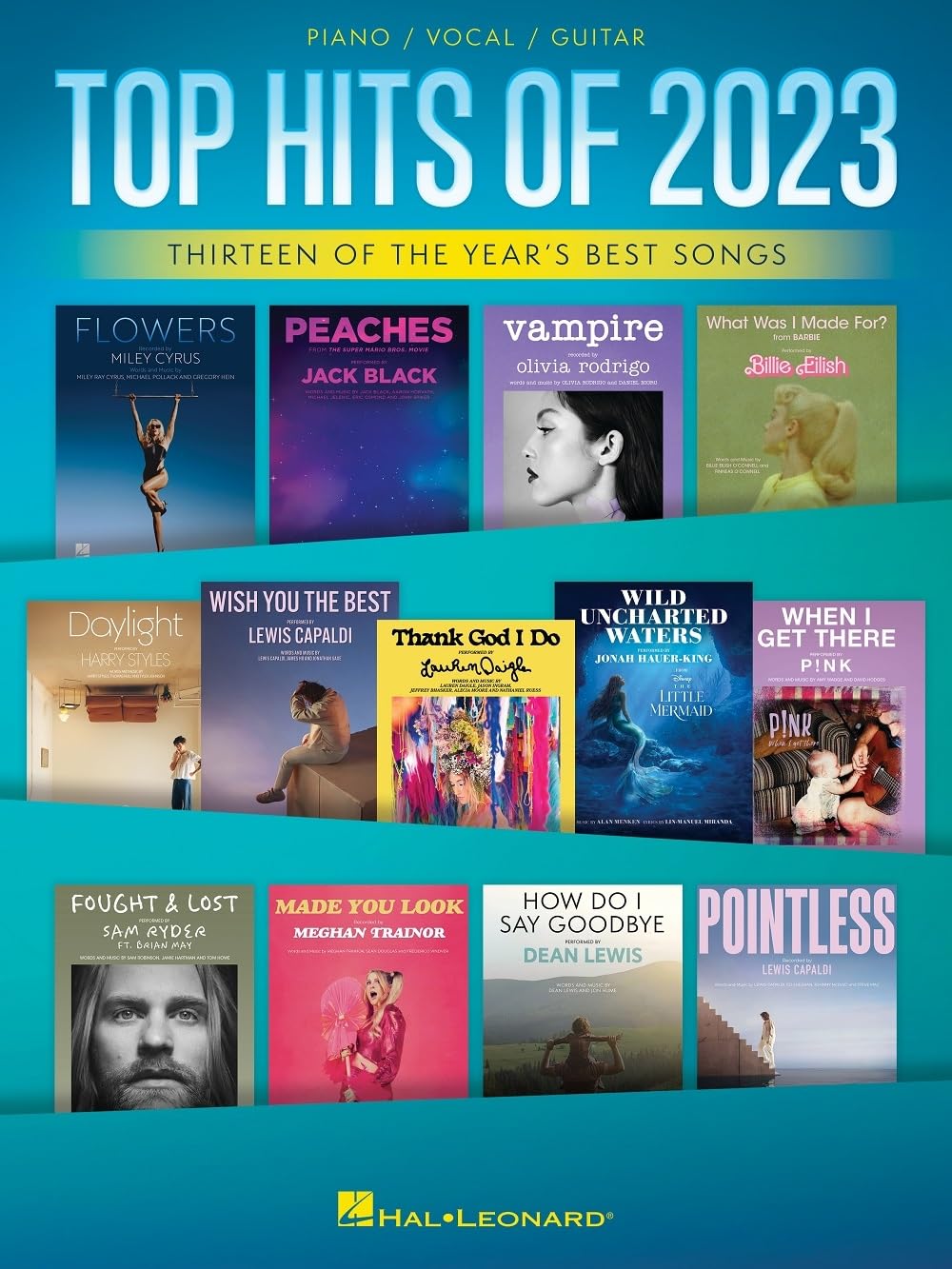 Top Hits of 2023. Piano, Vocal And Guitar.: Arranged for Piano/Vocal/Guitar