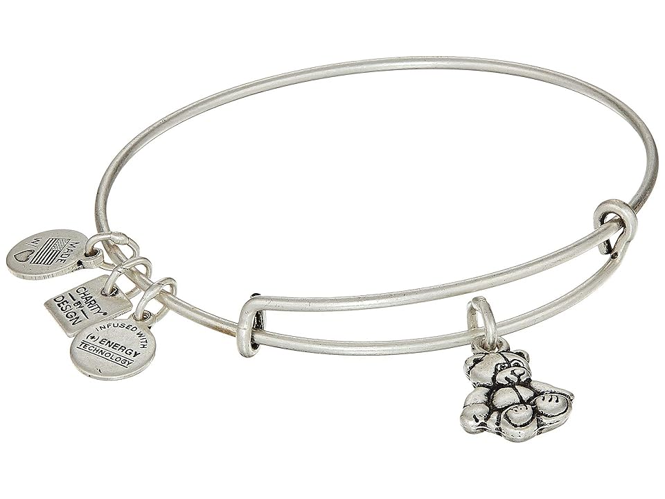 

Alex and Ani Charity by Design Little Brown Bear Expandable Wire Bracelet (Rafaelian Silver) Bracelet