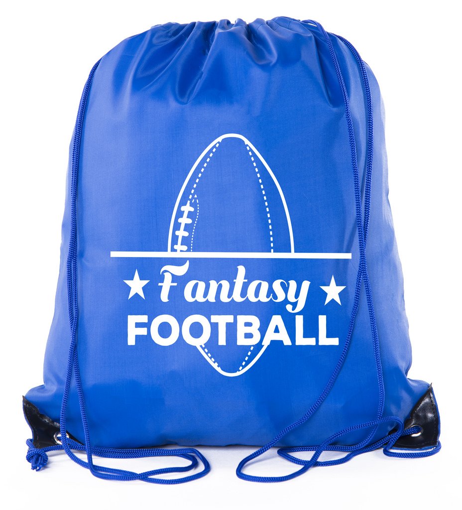 Fantasy Football Draft Bags| Drawstring Backpacks for Fantasy Football Parties, Fantasy football supplies - 10PK Royal CA2500DraftPTY S6