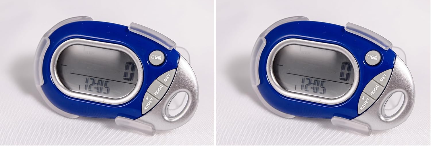 hrm PE-771 Tri-Axis Multi-Function Pocket Pedometer (Blue)