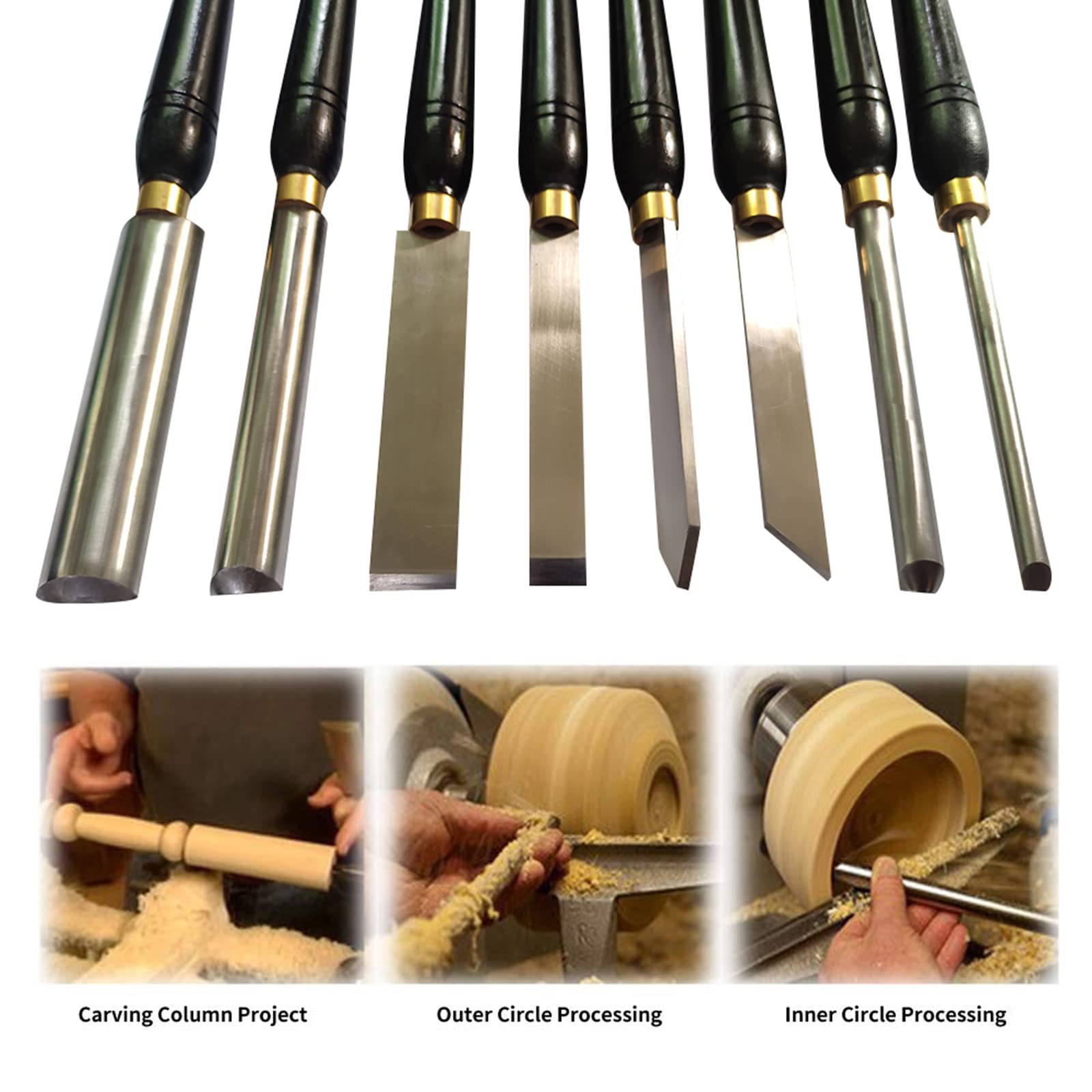 Gouge De Bol De Tournage Sur Bois, Gouge De Broche En Acier à Grande