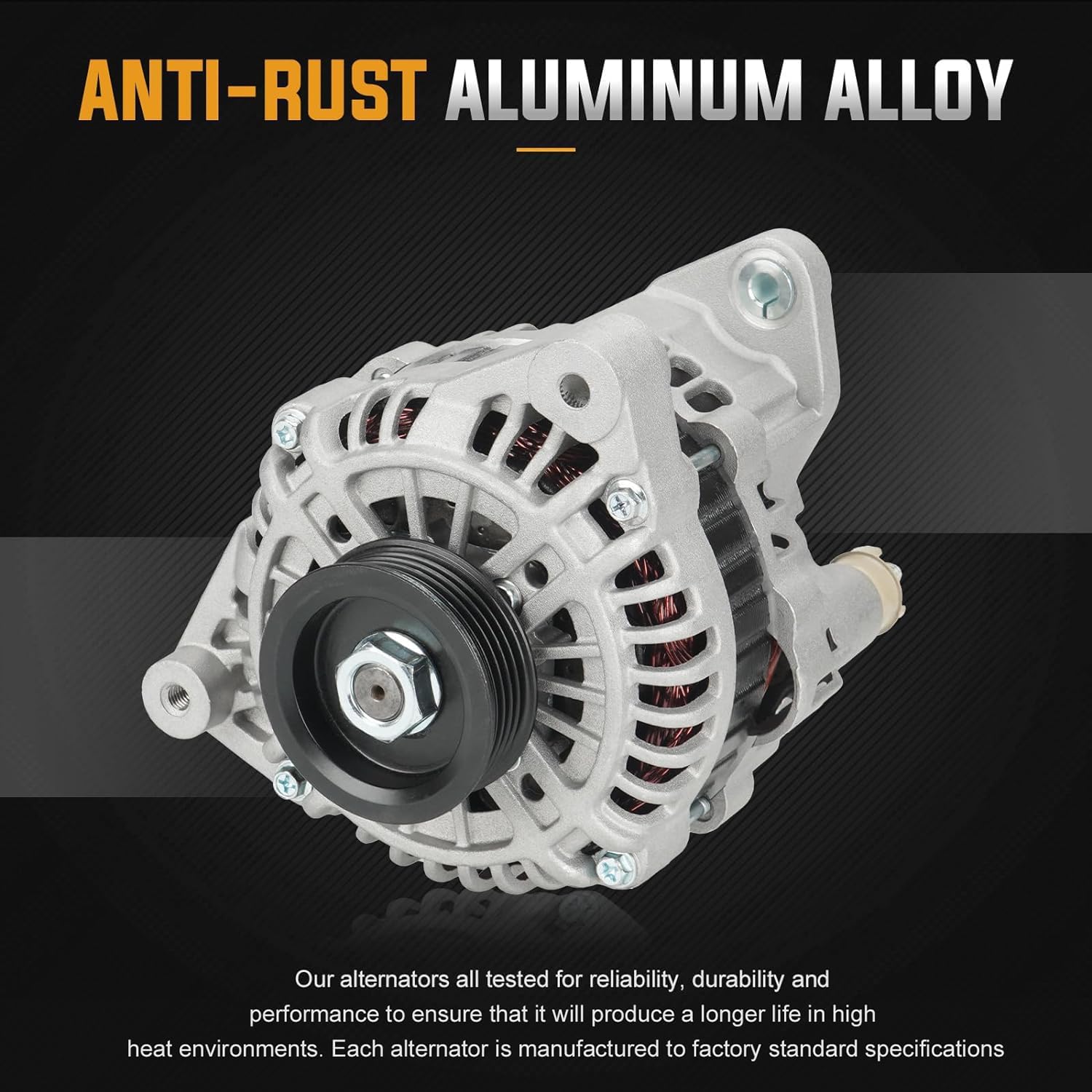 New Alternator for Nissan Quest 3.3L 1999 2000 2001 2002, Mercury Villager 3.3L 99 00 01 02 Replace# AMT0100 A3TA5691 400-48015 113370