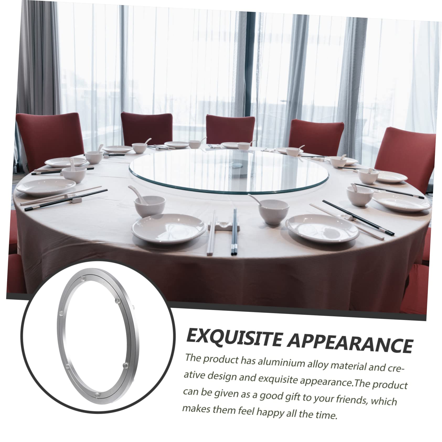 TOPBATHY Giradischi Per Tavolo Da Pranzo Cuscinetto Per Giradischi Rotante Per Uso Domestico Girevole Per Ristorante Accessorio Per Tavolo