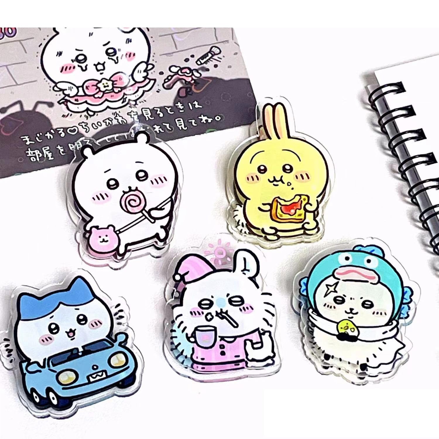 Amazon.co.jp: クリップ ちいかわ うさぎ ハチワレ モモンガ