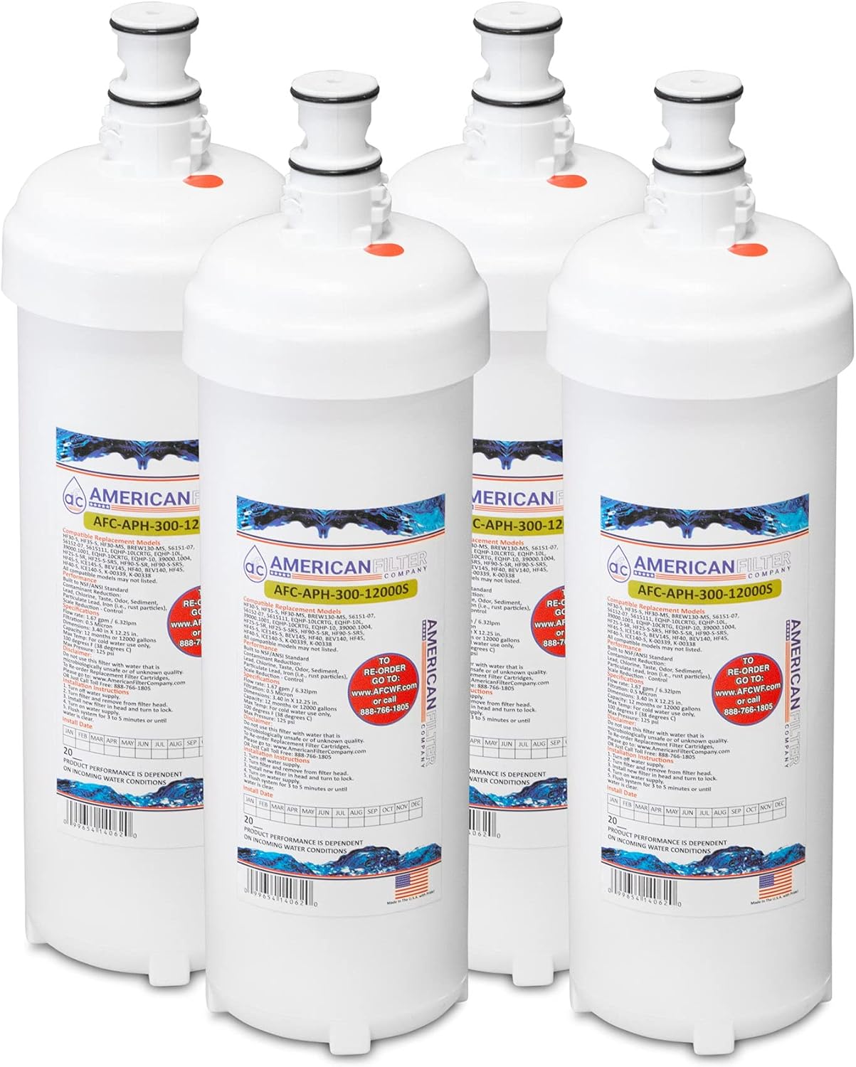 AFC Brand, Water Filter, Model AFCAPH3009000SKB, Compatible with 3M(R) HF25S