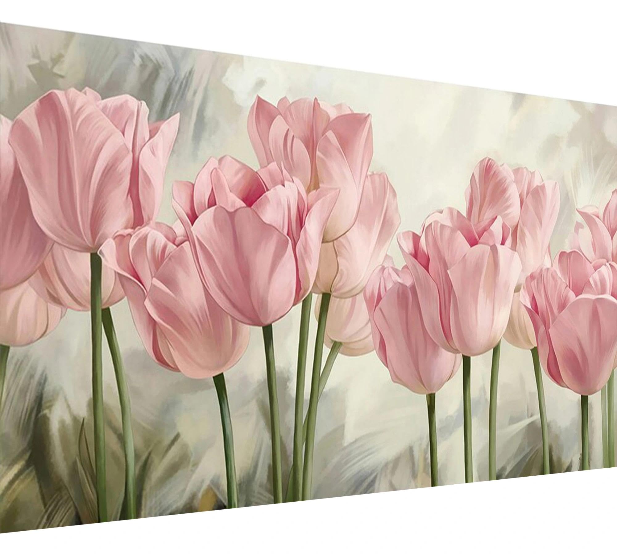 Yalkin Pink Square Diamond Art Kis For Adults, 5D Diy Diamond Painting Kits With Square Drills Full Drill Gem Painting Set For Home Wall And Gifts 16X27inch (40X70cm)