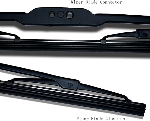 Miniatura 2 de TuningPros WBMJ-24-21 - Limpiaparabrisas con marco de metal, 24 pulgadas (23.622 in) lado del conductor y 21 pulgadas (20.669 in), lado del