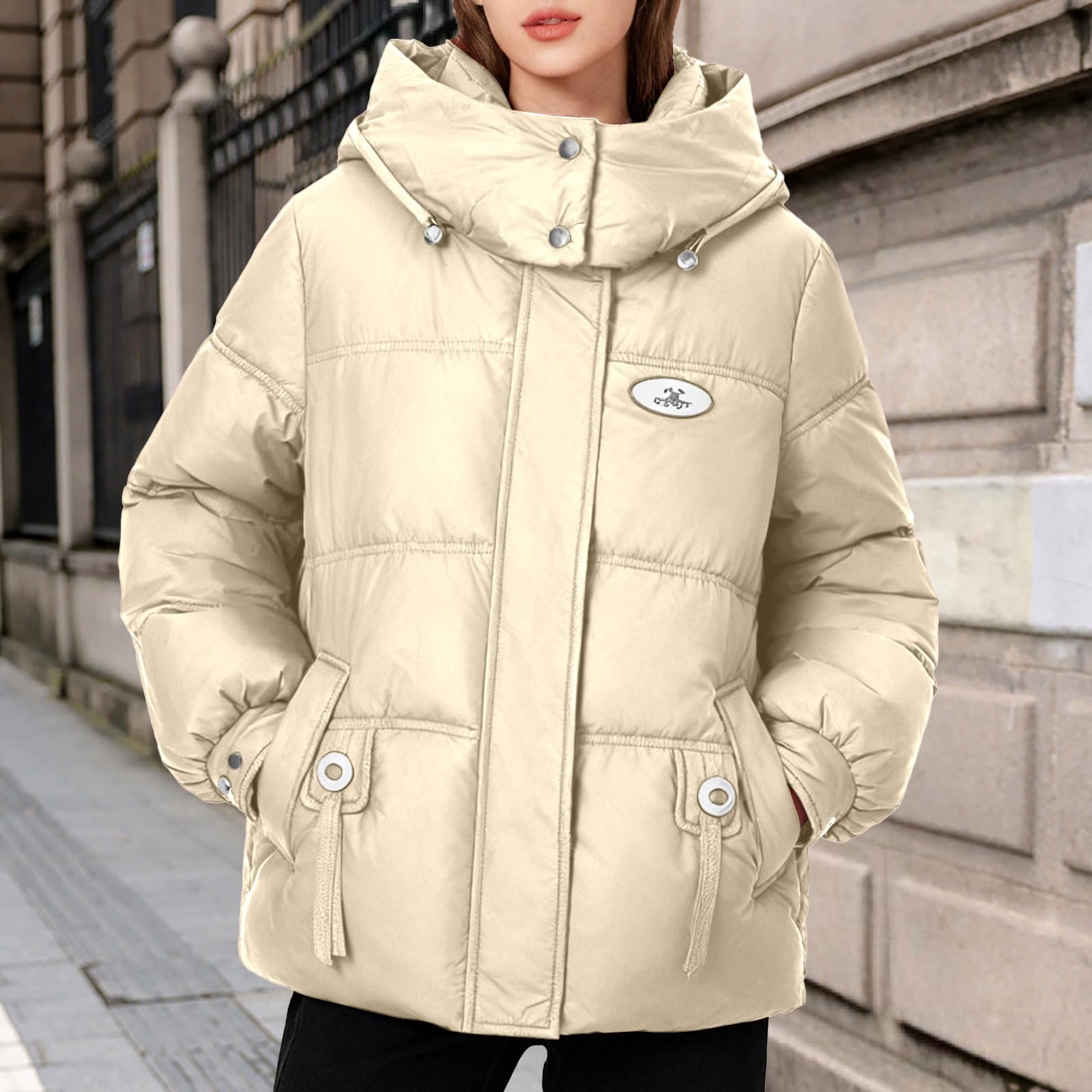 Chaqueta De Mujer Plumas Mujer Chaqueta Encerada Abrigos Acolchados Ropa De Nieve Chaquetas Cazadora Invierno Abrigo Plumas Invierno Negro Chaquetas Para Ultraligera Vestir Cortavientos Plumífero