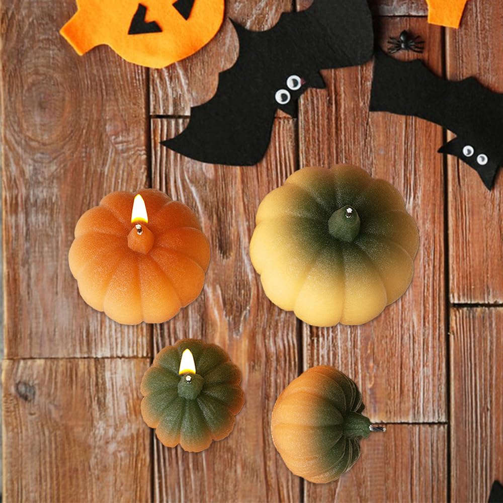 Pumpkin Silicone Mold, Pumpkins Candle Mold For Soap Soy