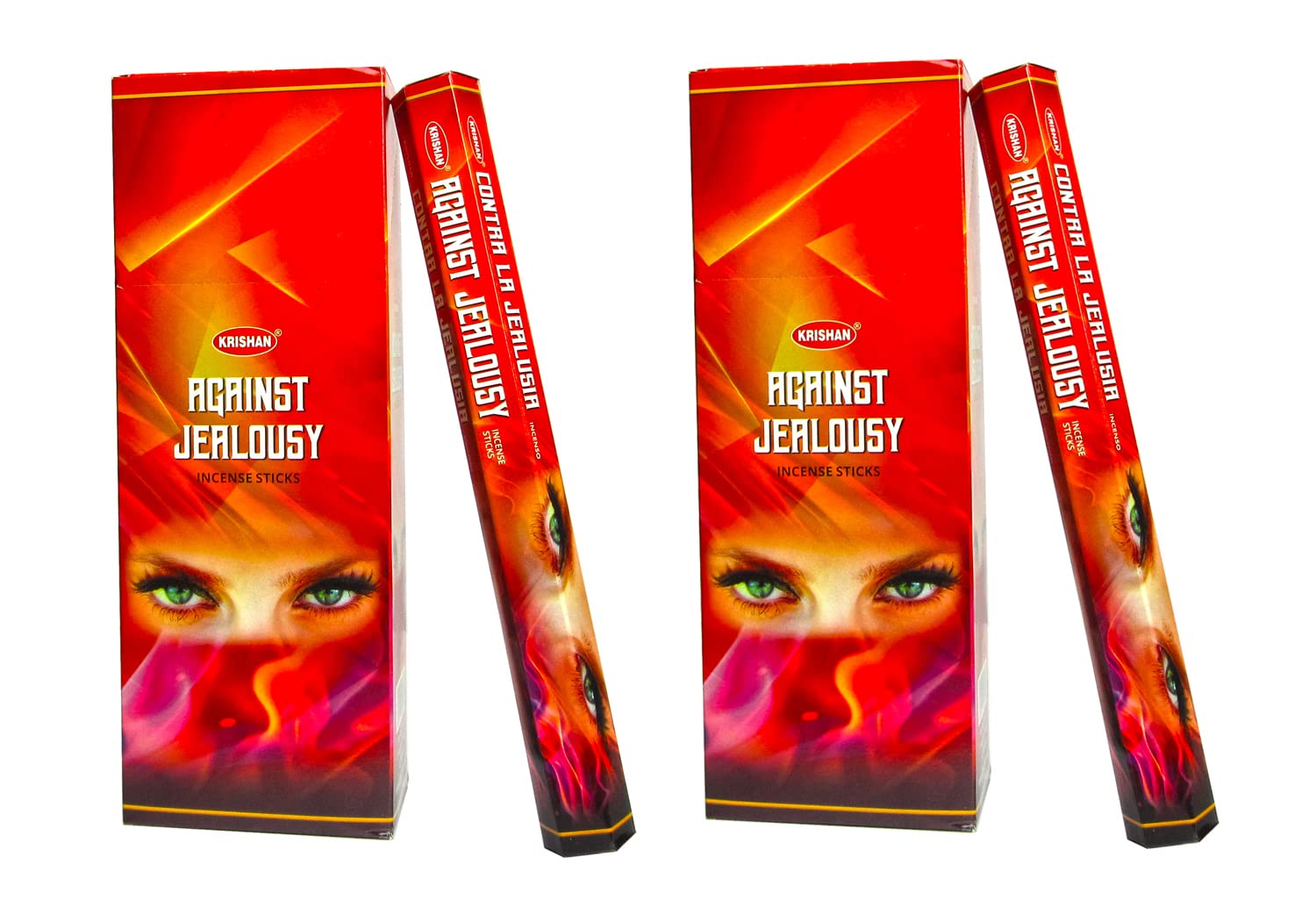 Fenny's Creations Incense Sticks Krishan Against Jealousy Incense Sticks 240 Scented Joss (12 Hexa Tubes of 20 Sticks)