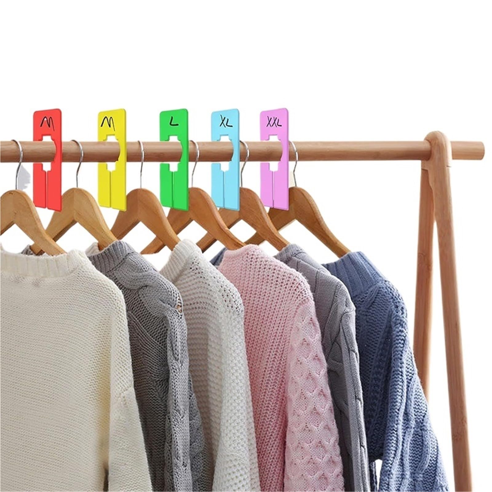 50pcs Plastic Reusable Closet Dividers for Organizing Shelves, 5x2.05in