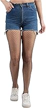 KNOTS N STITCHES - Full Leg Fishnet Stockings for Women & Girls | Small, Medium, Broad Mesh High Pattern Net Style Regular Pantyhose Tights Fishnets | Stretchable and Comfortable Free Size Stocking
