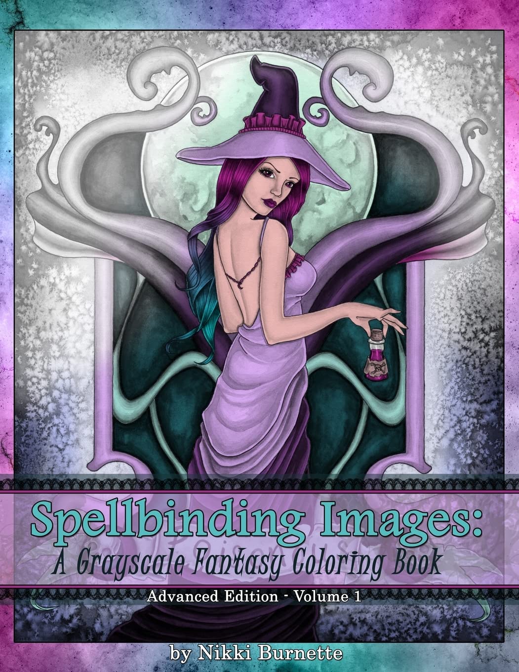 Spellbinding Images: A Grayscale Fantasy Coloring Book: Advanced Edition: Volume 1