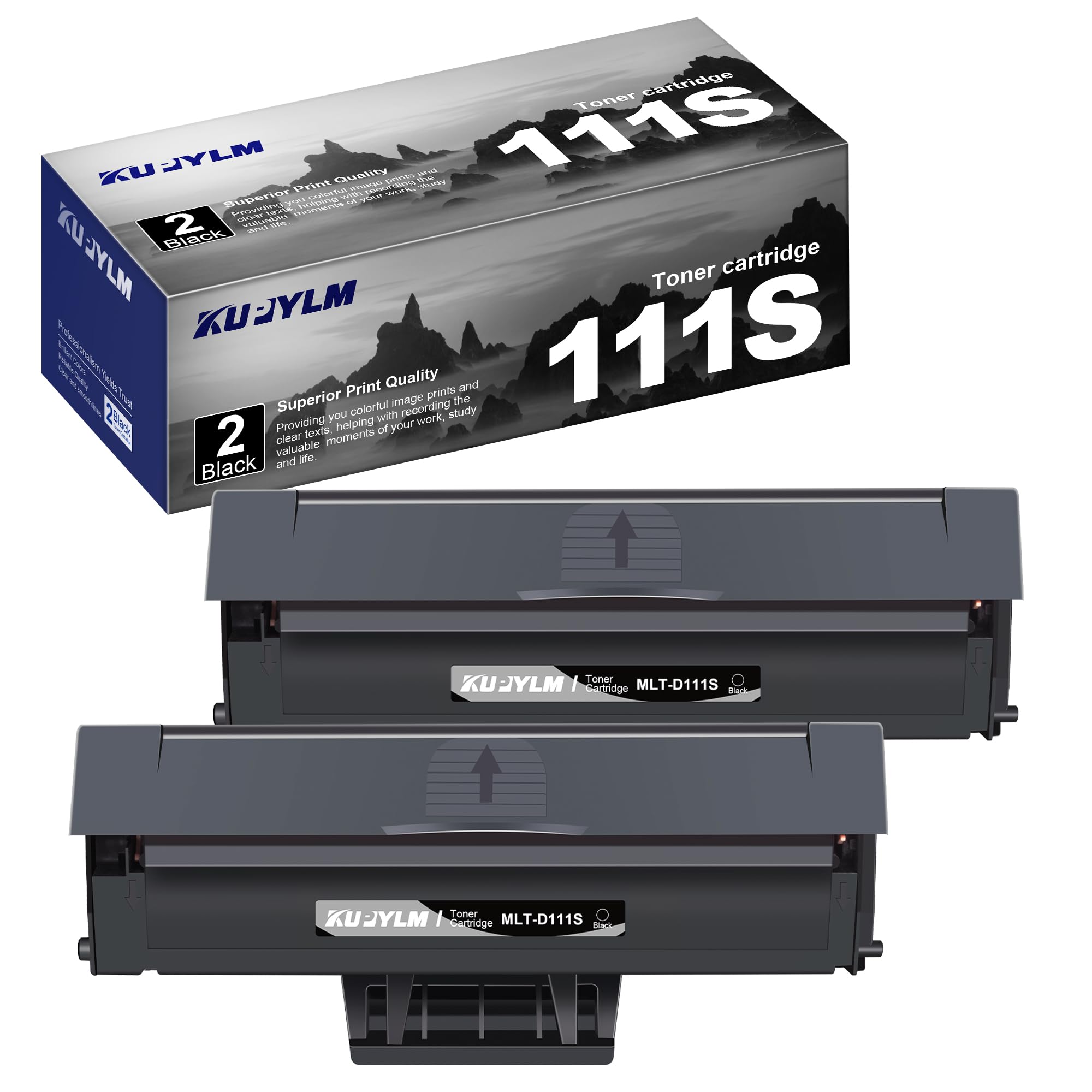 KUPYLM MLT-D111S D111L compatibili per Samsung MLT-D111 D111S MLT-D111L per toner 111S Xpress M2026W M2026 M2070FW M2070 M2070W M2070F M2020 M2020W M2021 M2021W M2022 M2022W M2071 M2071W (Nero, 2Pack)