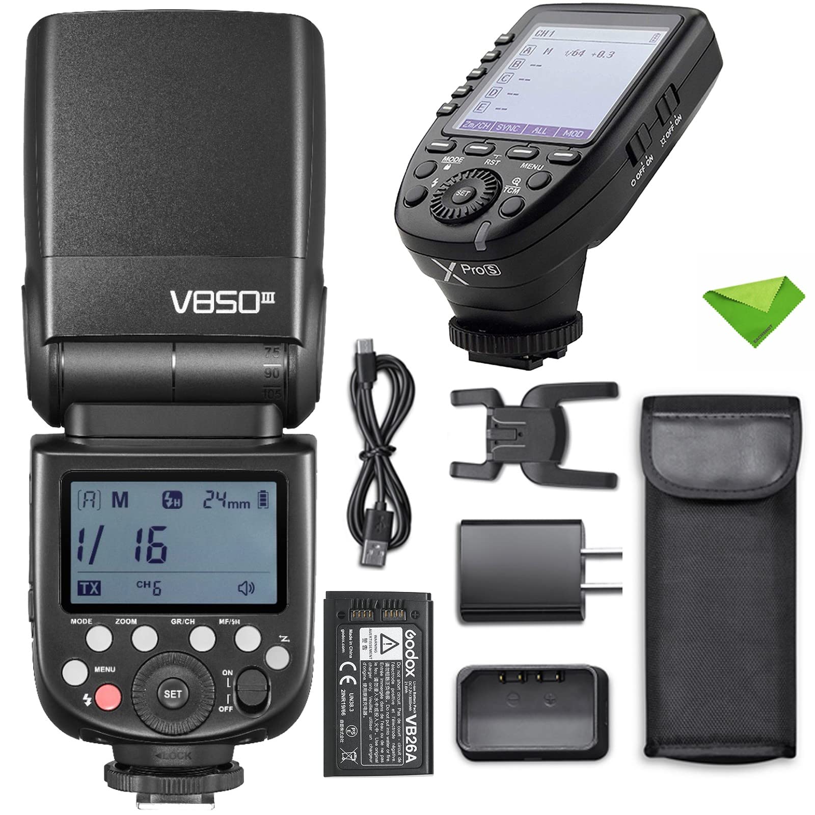 Amazon.com : Godox V850 V850III Flash w/Godox Xpro-S Flash 