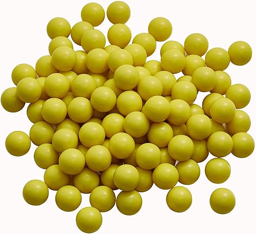 Miniatura 6 de 100 x 0.50 bolas de pintura reutilizables para entrenamiento y autodefensa, bolas de nailon duro sólido de calibre 50, munición para tiro al blanco