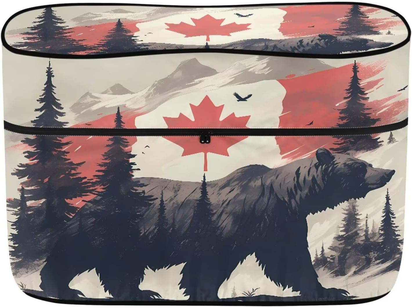 Canadian Bear Propane Gas Tank Cover for Camper Polyester Waterproof Cover Reliable Zipper Replacement Covers for RV/Trailer/Camper