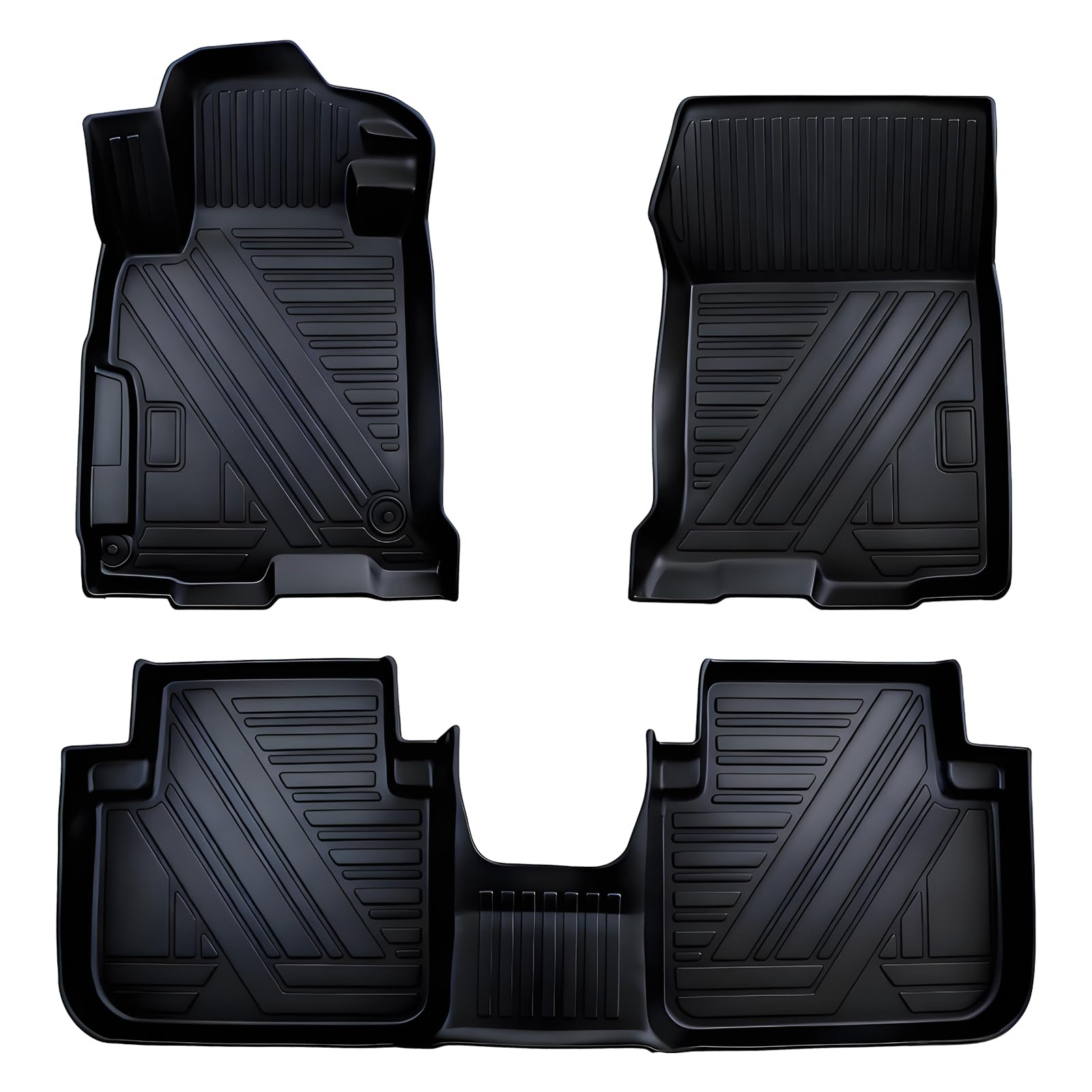 Aiqiying Floor Mats Compatible with Honda Accord 2013-2017 Models，All Weather Carpet Liners Waterproof Durable Custom-Fit Front Rear Full Set Protection TPE Accessories