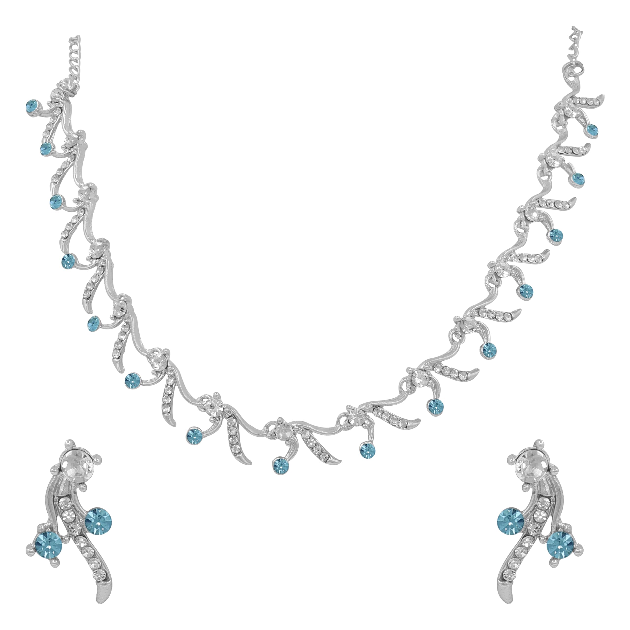 See full amazon price history chart for SAIYONI Timeless Sparkle Choker Necklace Set For Women - Sky Blue SAIYONI Timeless Sparkle Choker Necklace Set For Women - Sky Blue (B0CYX1FKX5) Amazon Price History, Amazon Price Tracker