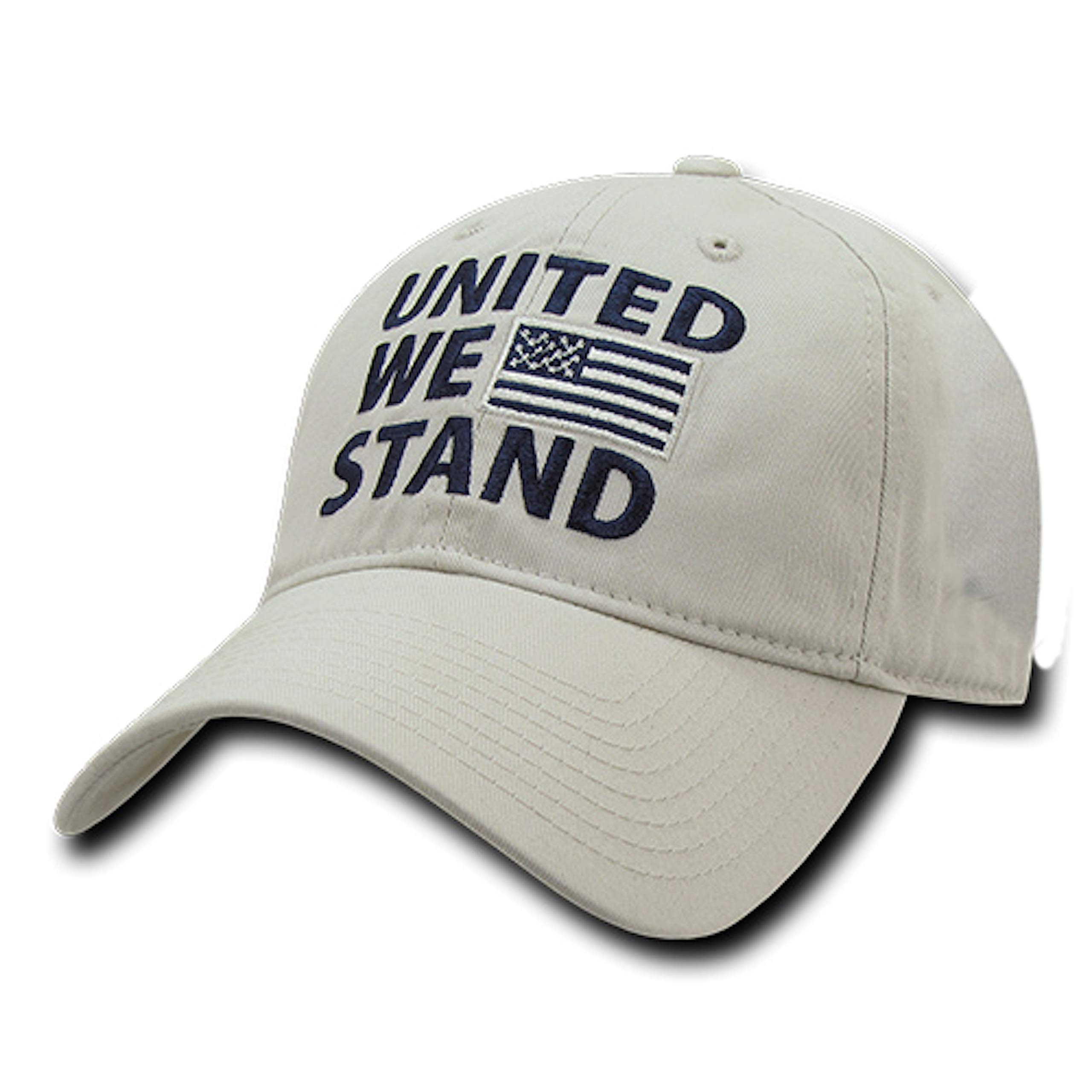 Rapid Dominance Polo Style USA Caps, United We Stand, Stone White