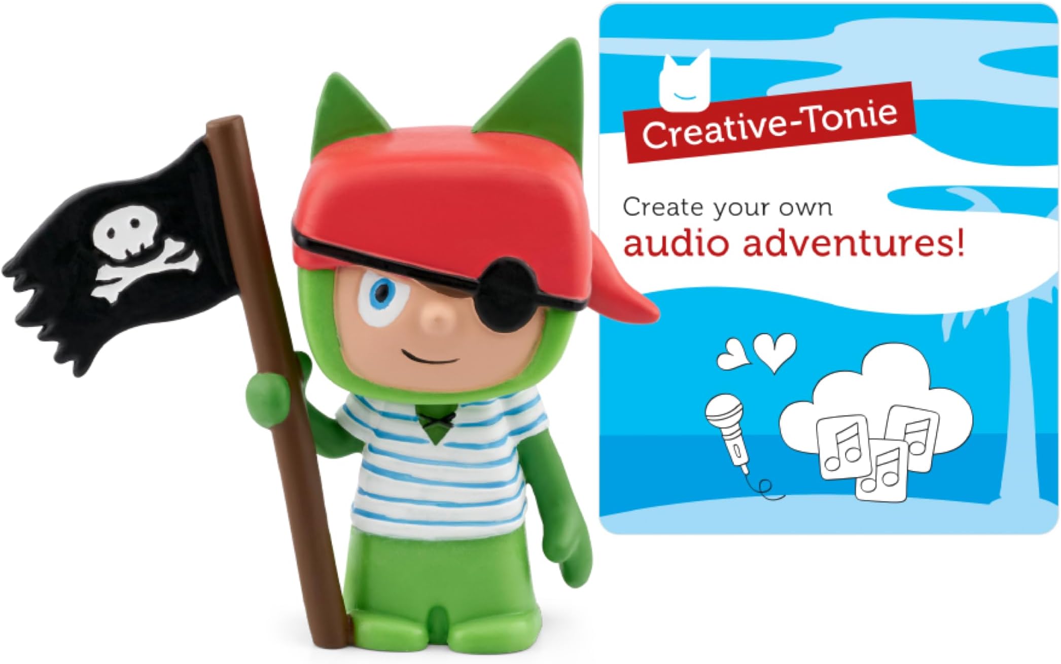 Pirate Creative Toy Figurine - Record and Upload up to 90 Minutes of Your Own Stories and Songs