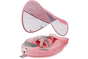 Mambobaby Non-Inflatable Baby Float with Upgraded Tail | No Flip Design for Safety