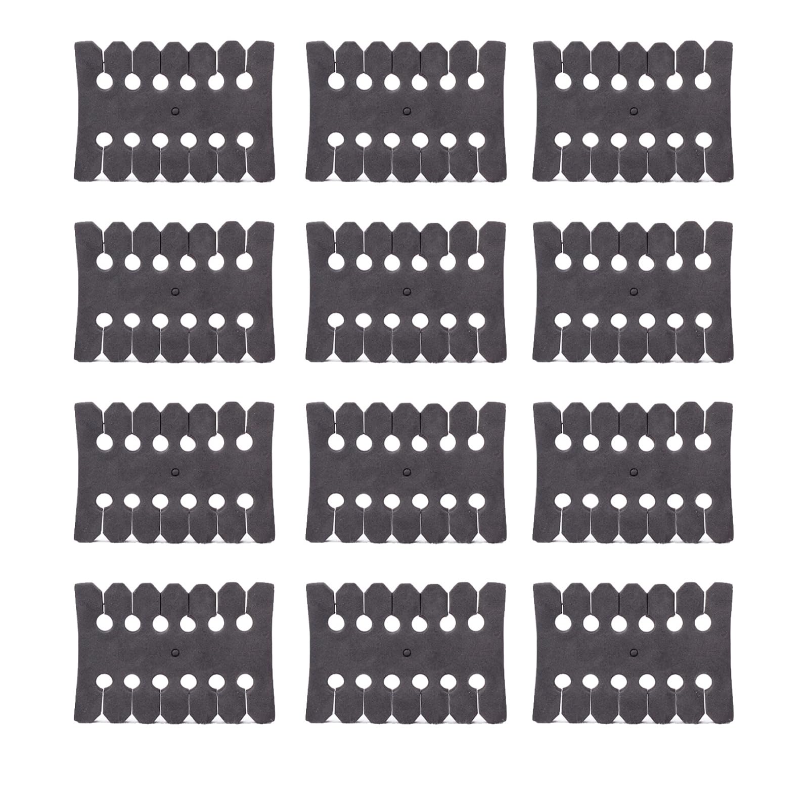 Vleant Outdoor Archery - 12 Pcs Rectangular EVA Foam Black Arrow Separator, Arrow Rest - Compatible Hunting Accessories for Standard Archery