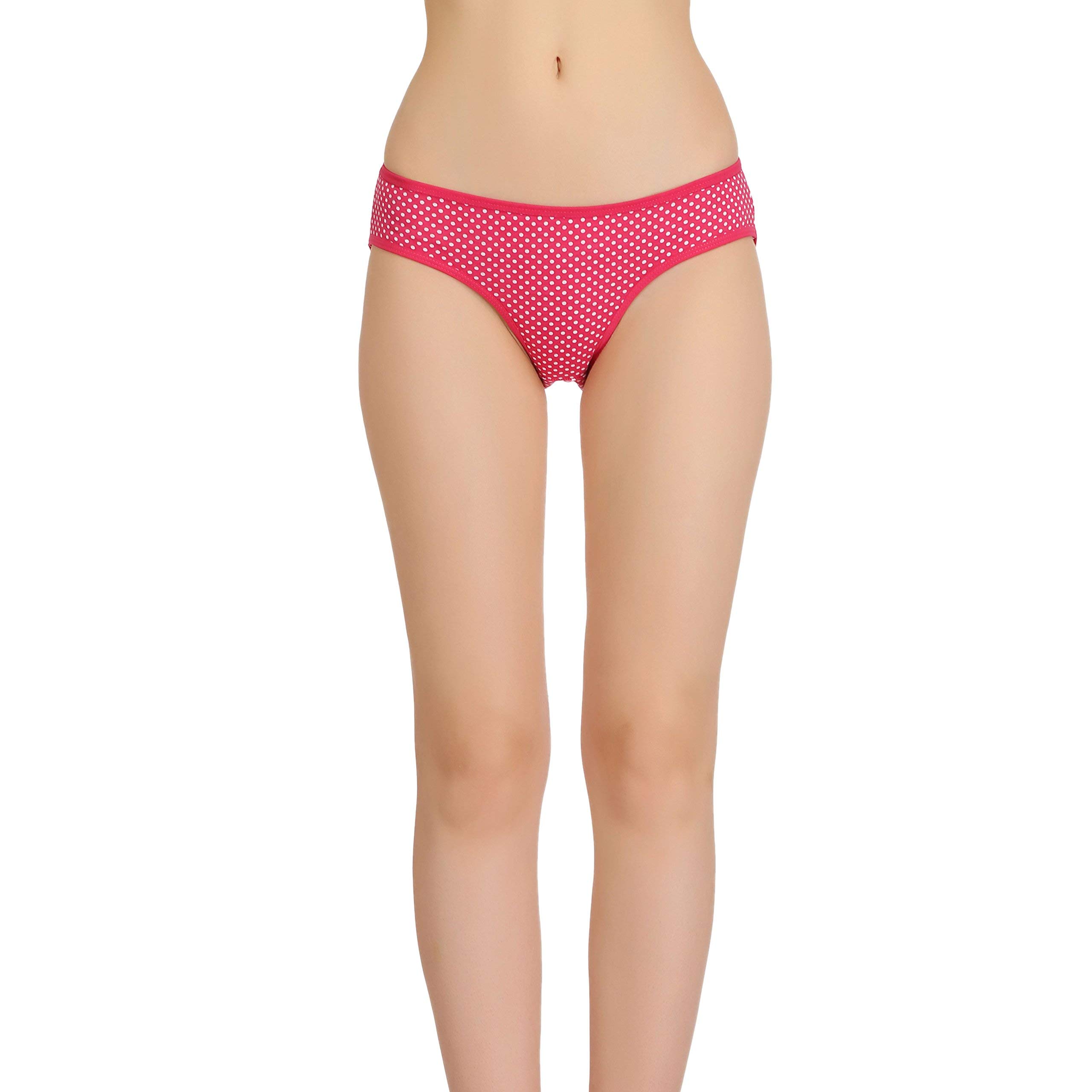 popocracy Regular Women's Underwear Bikini Cotton Hosiery Color - Pink Size - L-picture-42
