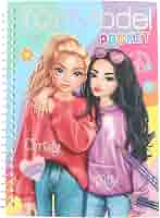 Livre De Coloriage TOPModel Depesche - 120 Pages Mode + Autocollants, 17.5x13cm