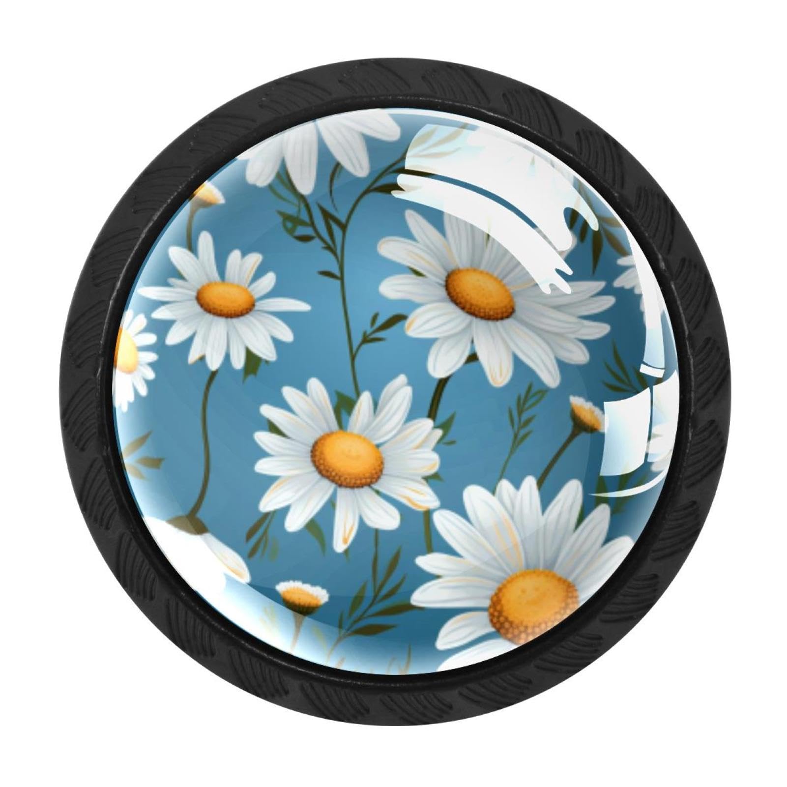 Chenzzzz Multicolored 10 4 Pack Daisy Drawer Knob Cabinet Hardware