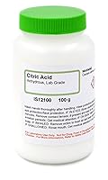 Vista 1 de Ácido cítrico anhidro de grado de laboratorio, 3.53 oz - La colección química curada por Innovating Science - Fabricado en los Estados Unidos
