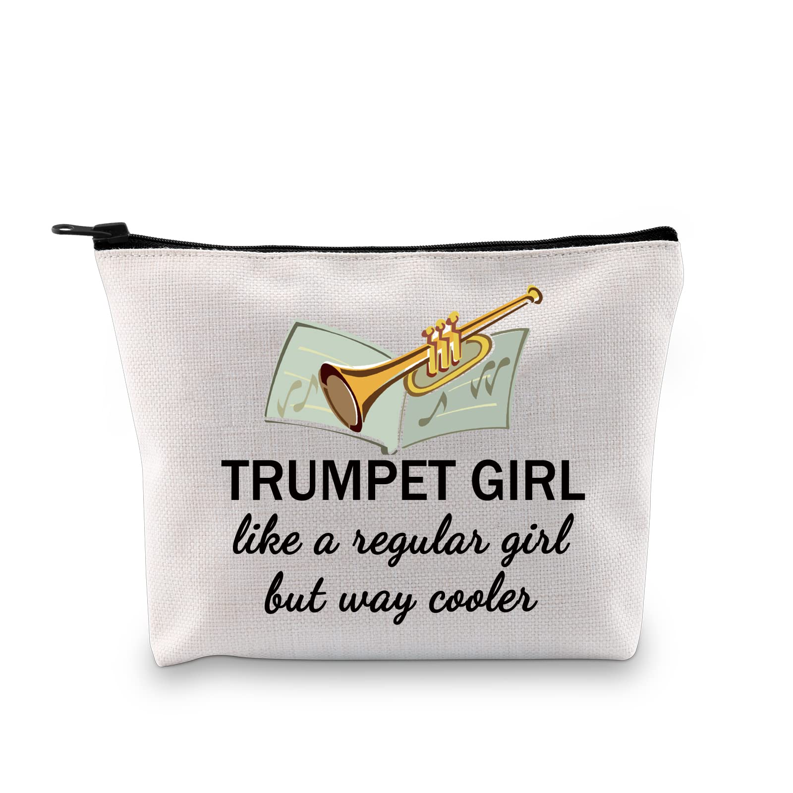 GJTIM Trumpeter Gift Trumpet Player Gift Brass Band Trumpeter Cosmetic Bag Zipper Pouch