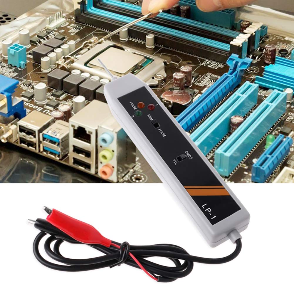 Cldkem Logic Probe DTL TTL CMOS Pulse Memory Logic Tester, Digital Logic Pulse Electronics Testing Tool for Logic Levels and Pulses Levels