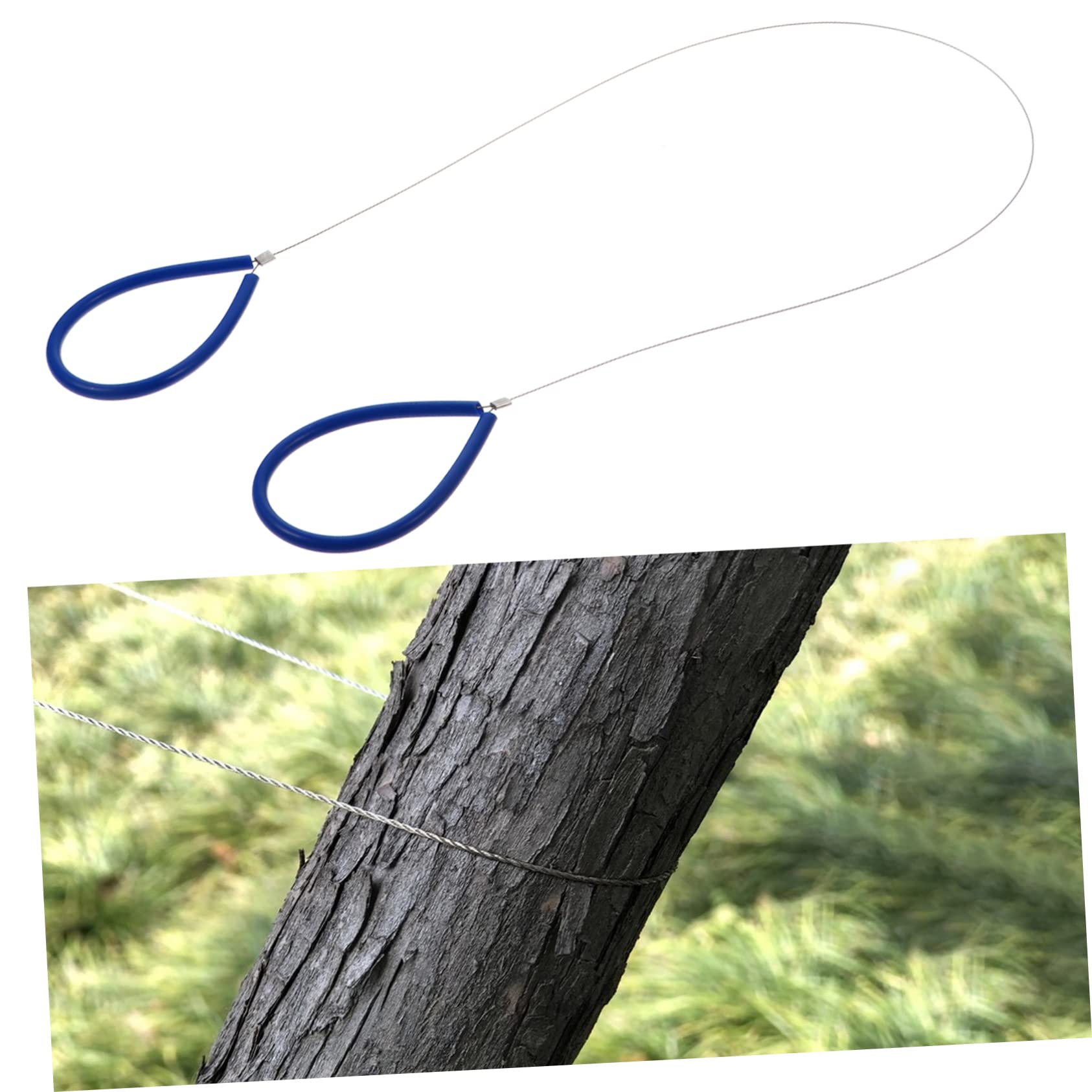 POPETPOP Stainless Steel Wire Saws 2pcs Saws Pvc Handle Essential Hand Tool for Survival