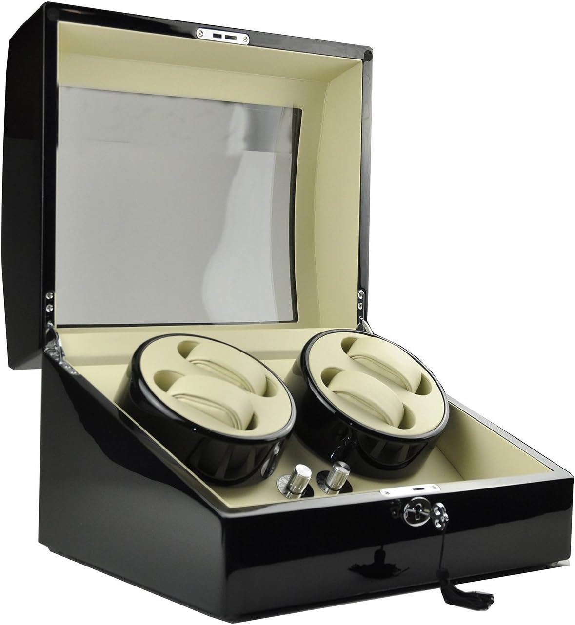 OneToPia Automatic Watch Winder 4+6 Display Storage Box Leather Organizer