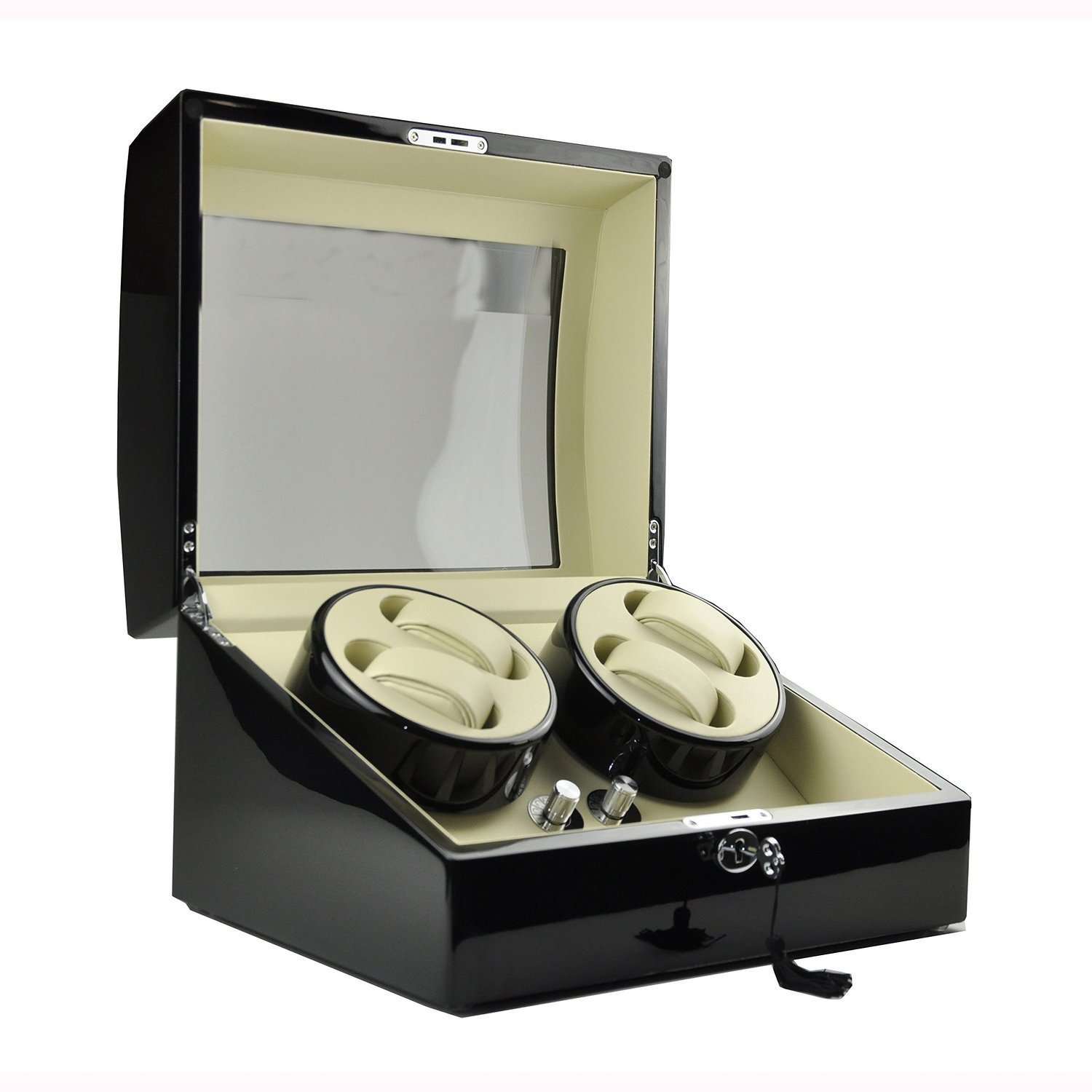 OneToPia Automatic Watch Winder 4+6 Display Storage Box Leather Organizer