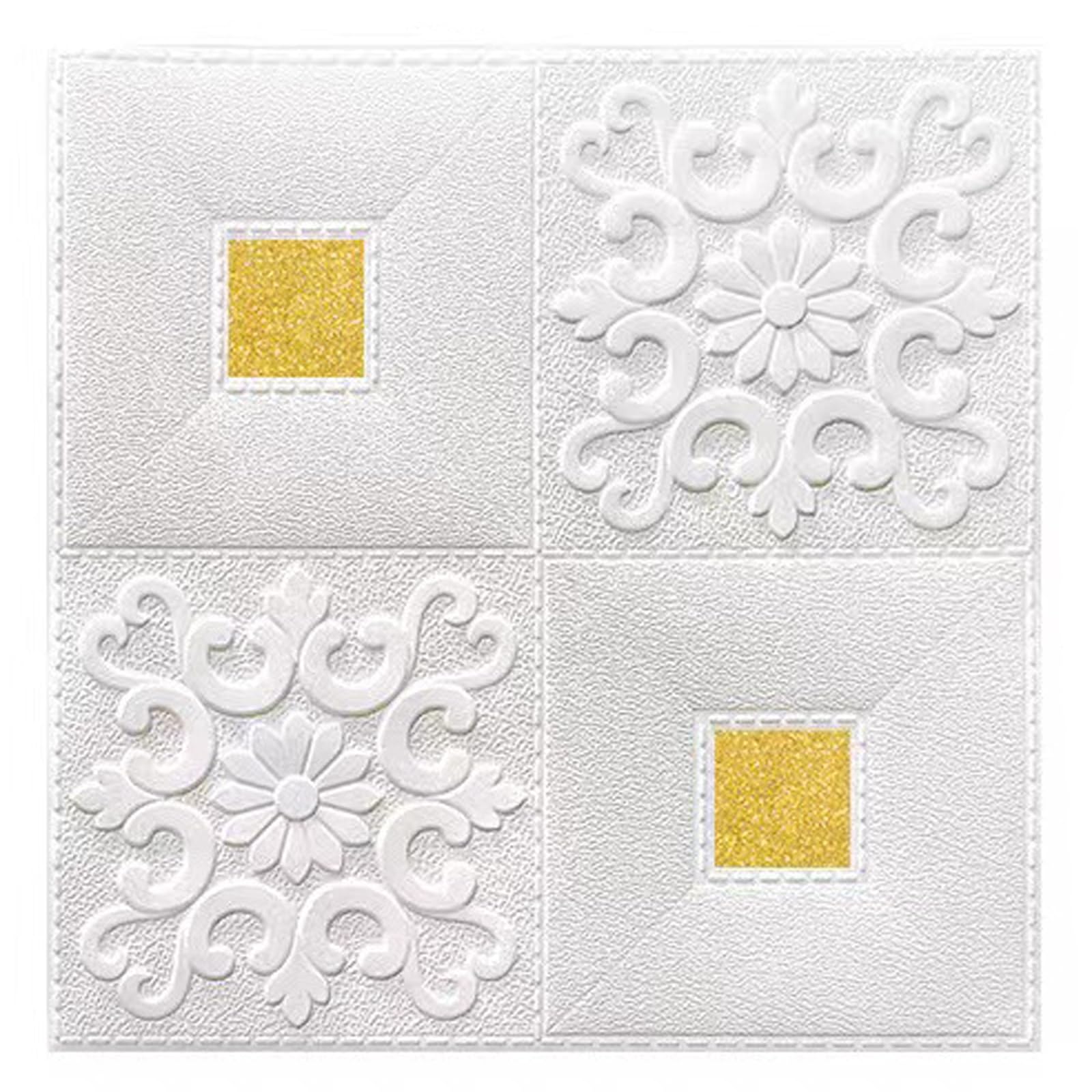 Techos Decorativos Sin Pegamento,Baldosas De Techo PVC Autoadhesivas,Paneles Suspendidos, Azulejos,Flexibles Y Resistentes A Grietas,Para Residencial/Baño/Cocina(Style a,50-pcs 35 * 35cm)