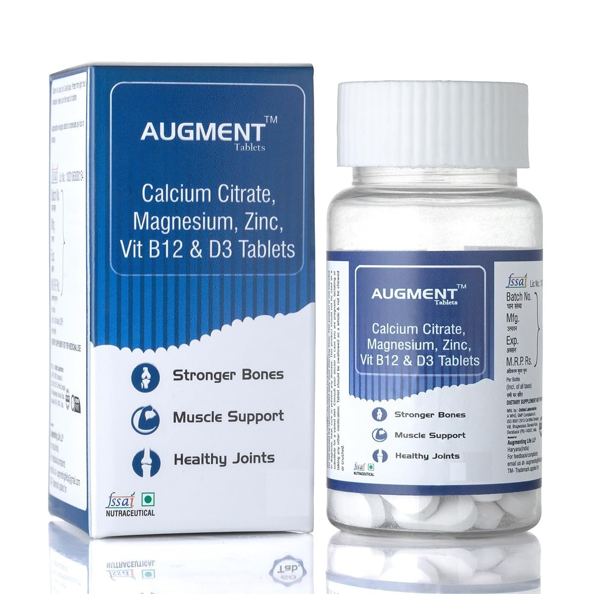 Augment Calcium Citrate 1000mg Tablets enriched with Magnesium440mg, Zinc, Vit.B12 & D3 for Stronger Bones, Muscles and Joints-30Tablets (B0CTXPKLGF) Amazon Price History, Amazon Price Tracker