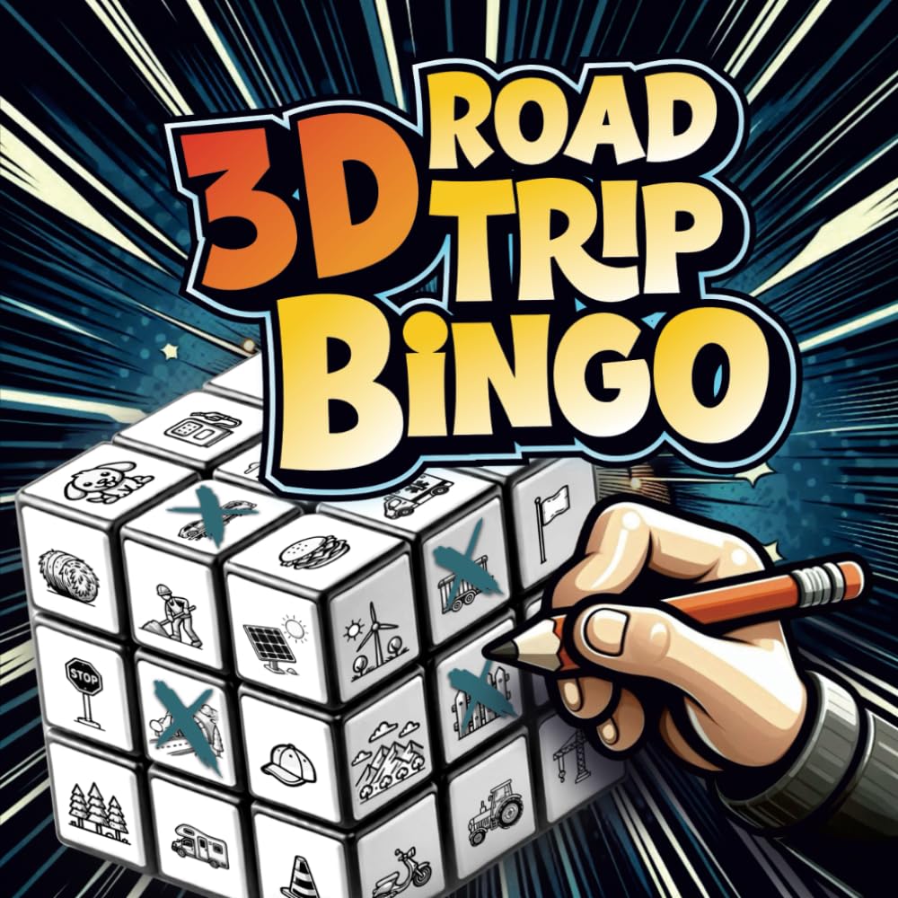3D Road Trip Bingo: The Ultimate Travel Bingo Car Game To Keep Smart Kids Aged 5-10 Busy | Must-Have Road Trip Activities And Vacation Essentials