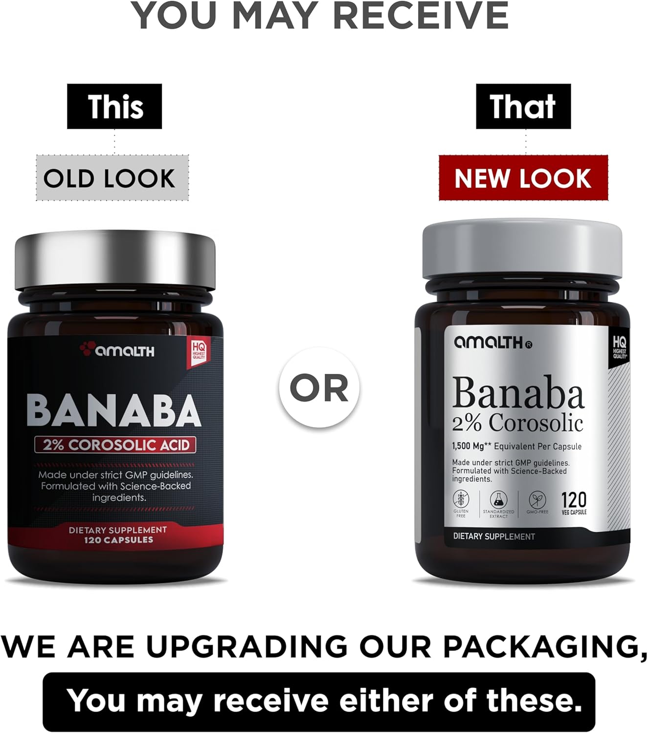 AMALTH Banaba Leaf Extract Capsules 500 mg, 2% Corosolic Acid (Concentrated Extract) | 120 Count Vegan | Non-GMO & Vegan - Image 3