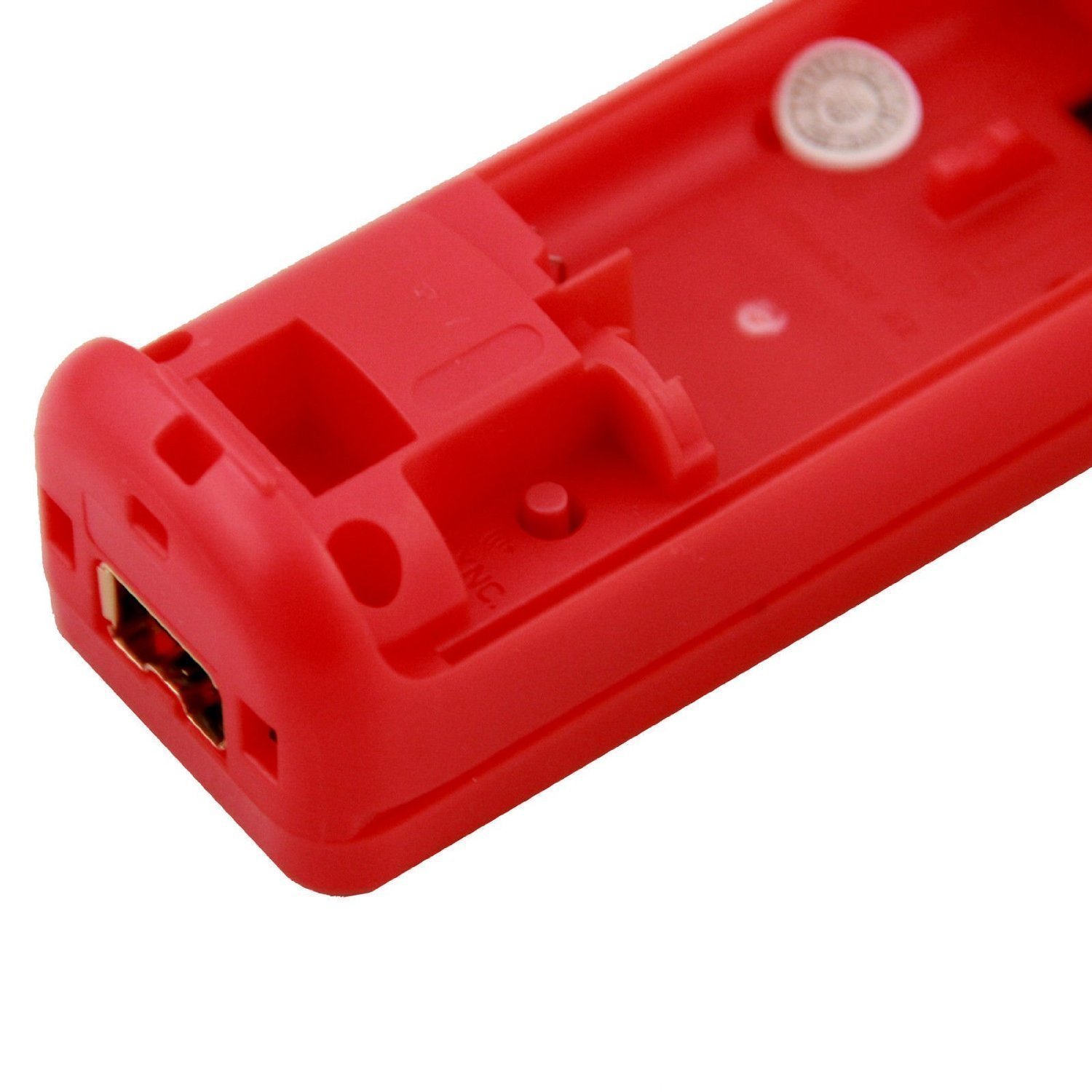 Bigfox 2 in 1 telecomando plus con Motion Plus e Nunchunk per Nintendo Wii/Wii U (opzionale a sei colori) e custodia in silicone – Rosso Nomal rosso
