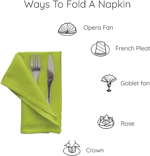 Vista 183 de Encasa XO Juego de 12 servilletas de tela color azul cobalto, 17 x 17 pulgadas, servilletas de cena de algodón de color sólido, servilletas de boda