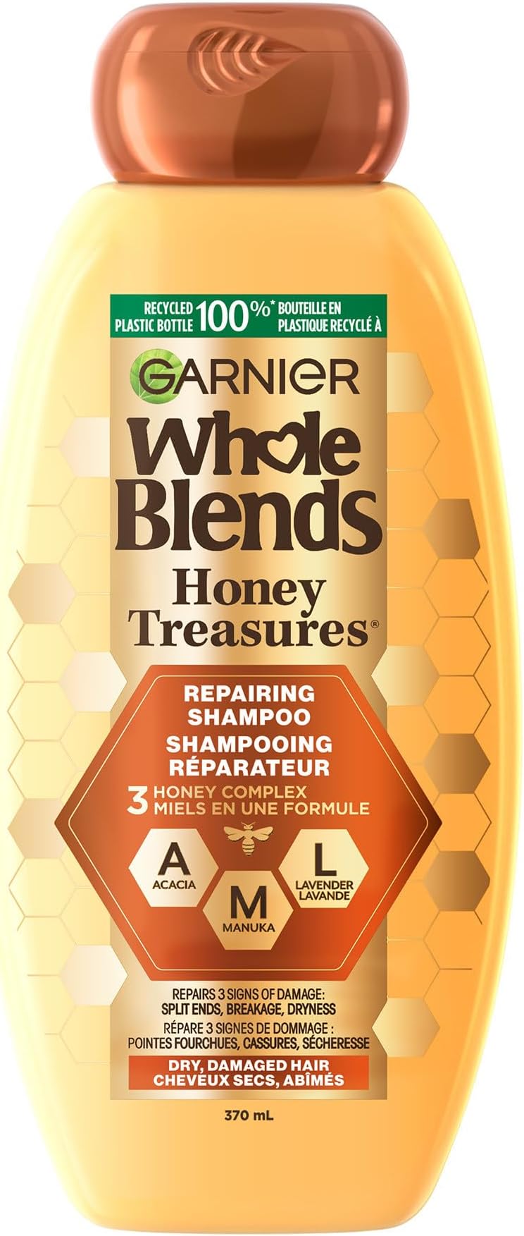 Garnier Whole Blends Repairing Shampoo Honey Treasures, 12.5 Fluid Ounce